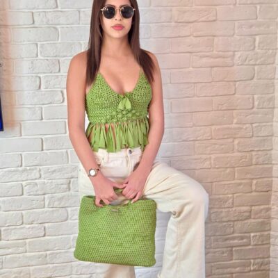 טופים וסטרפלס סרוגים בעבודת יד